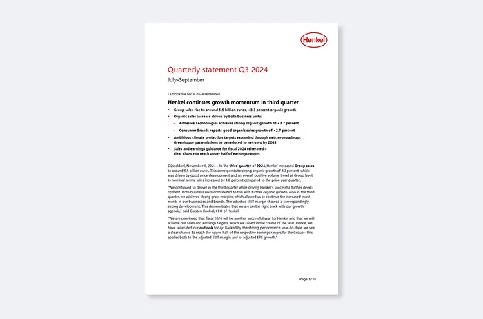 Quarterly Statement Q3 2024